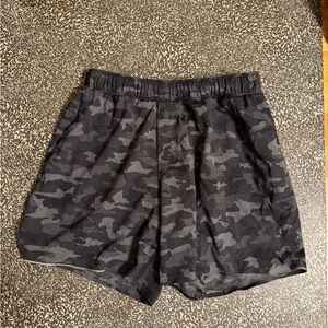 Lululemon Athletica Black Camo Athletic Shorts